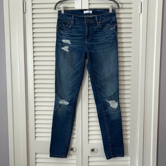 Loft jeans modern skinny 4 27 distressed - Picture 1 of 8